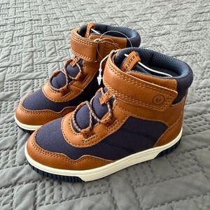 Stride Rite Brown and Navy Kids Sneakers